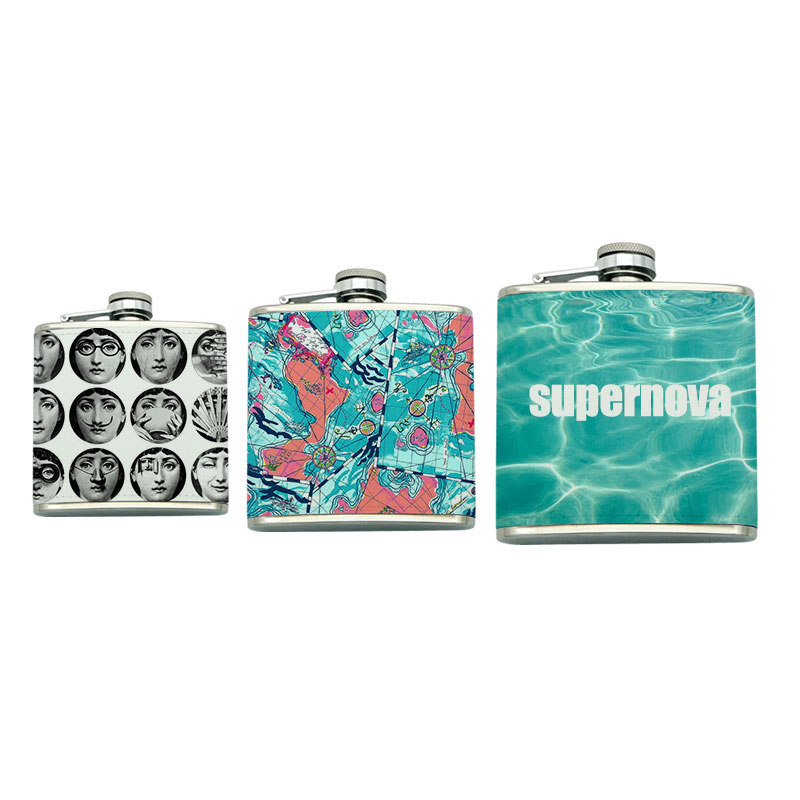 7 oz. Sublimačná koženková fľaša z nehrdzavejúcej ocele 7 oz. Sublimačná koženková fľaša z nehrdzavejúcej ocele