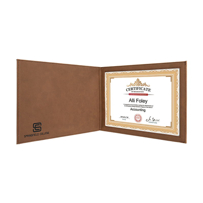 Laserovateľné koženkové držiaky certifikátov