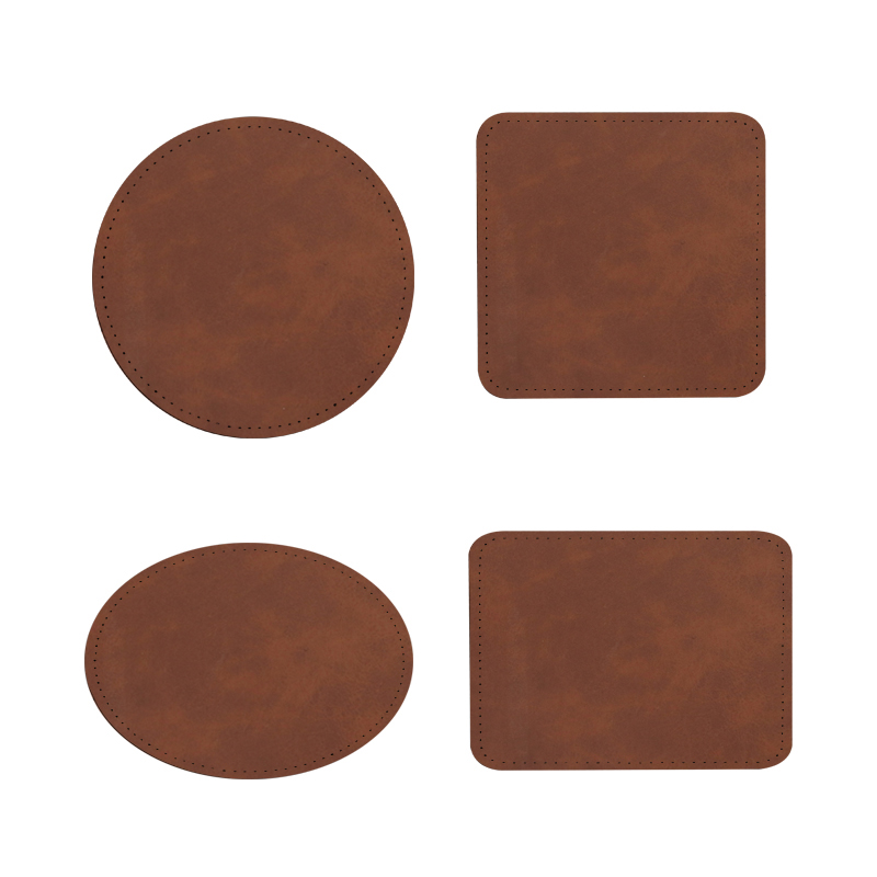3 1/2' x 2 1/2' obdĺžnikové sublimačné koženkové záplaty s lepidlom