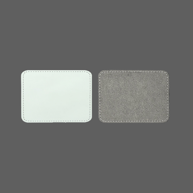 3 1/2' x 2 1/2' obdĺžnikové sublimačné koženkové záplaty s lepidlom