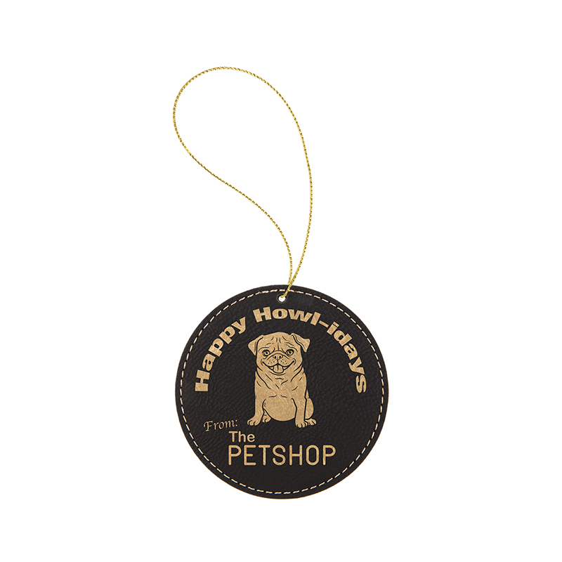 Guľatý ornament z koženky