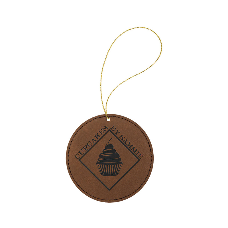 Guľatý ornament z koženky