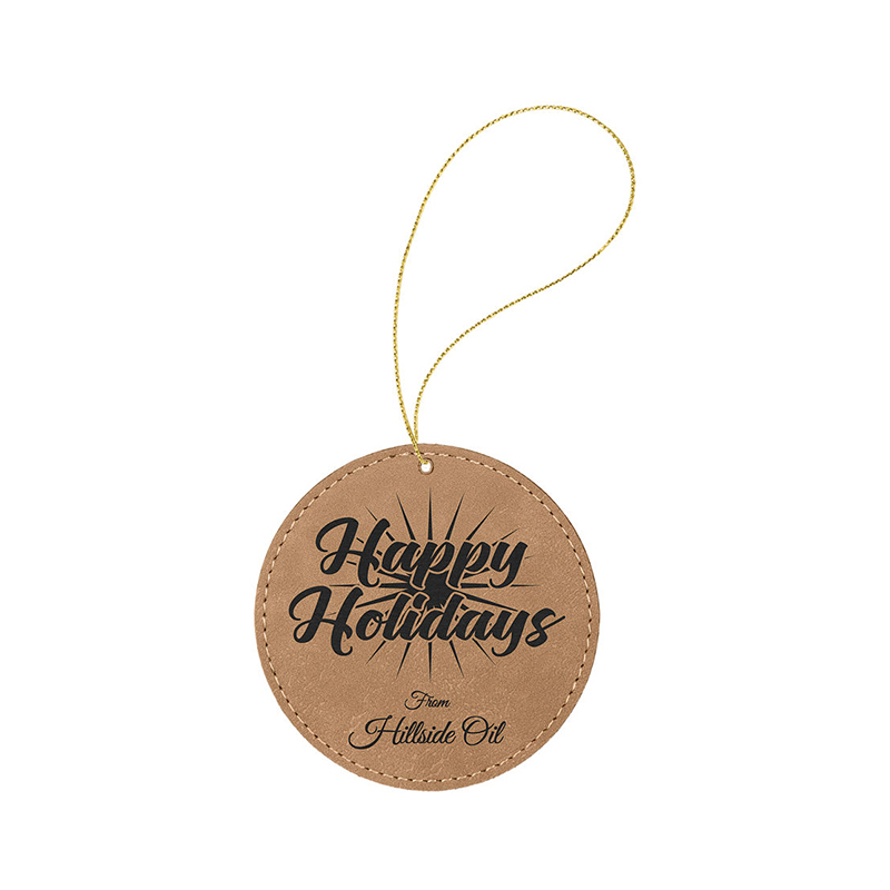 Guľatý ornament z koženky
