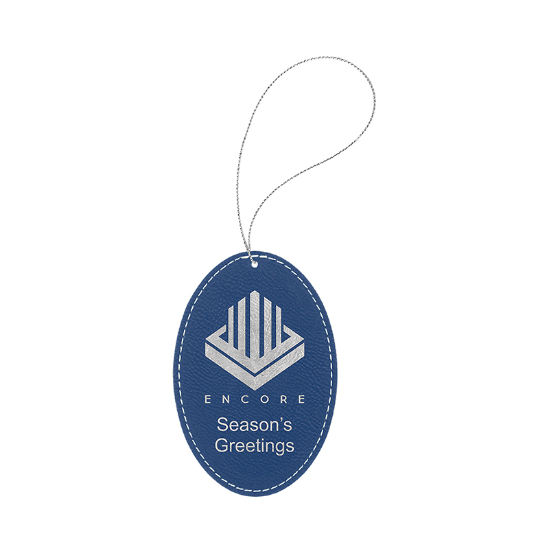 Laserovateľný koženkový oválny ornament