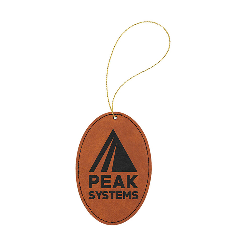 Laserovateľný koženkový oválny ornament