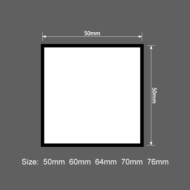 2 1/2' x 2 1/2' štvorcové sublimačné koženkové záplaty s lepidlom