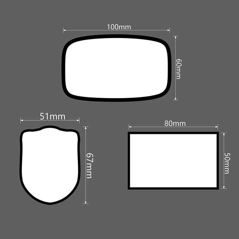 Štvorcové sublimačné koženkové záplaty 3' x 3' s lepidlom