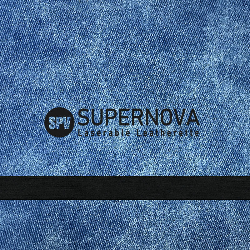 Denimové laserovateľné koženkové obliečky s lepidlom/bez lepidla